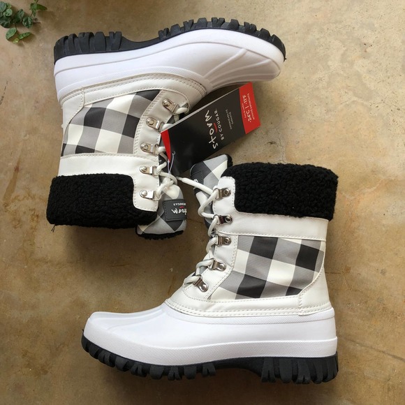 STORM by COUGAR Women's Candela Waterproof Lace-Up Winter Boots White Buffalo - Picture 2 of 6